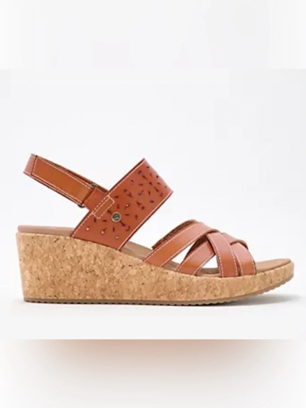 NWT Women's Skechers Beverlee Wedge Sandals - Color- Luggage Classic Comfort!